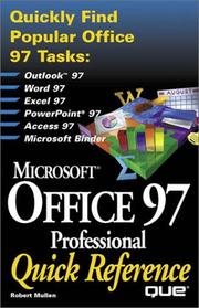 Cover of: Microsoft Office 97 professional: quick reference