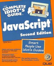 Cover of: The complete idiot's guide to JavaScript