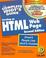 Cover of: The complete idiot's guide to creating an HTML Web page