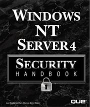 Cover of: Windows NT server 4 security handbook by Lee Hadfield