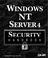 Cover of: Windows NT server 4 security handbook