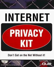 Cover of: Internet privacy kit by Marcus Gonçalves