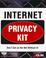 Cover of: Internet privacy kit