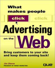 Cover of: Advertising on The Web by Jim Sterne