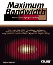 Cover of: Maximum bandwidth