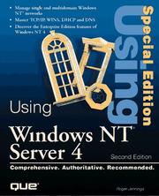 Cover of: Using Windows NT Server 4