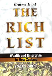 Cover of: The rich list: wealth and enterprise in New Zealand,  1820-2000