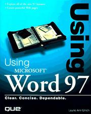 Cover of: Using Microsoft Word 97 | Laurie Ann Ulrich