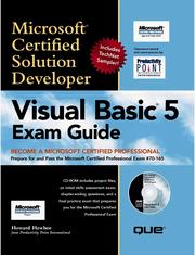 Cover of: MCSD Visual Basic 5 Exam Guide (Covers Exam #70-165)