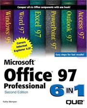 Cover of: Microsoft Office 97 professional 6 in 1 by by Faithe Wempen ... [et al.].