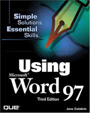 Cover of: Using Microsoft Word 97