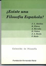 Cover of: ¿Existe una filosofía española?