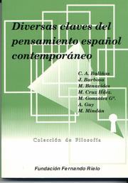 Cover of: Diversas claves del pensamiento español contemporáneo