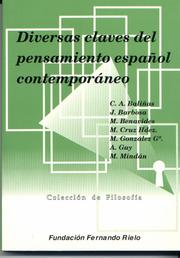 Cover of Diversas claves del pensamiento español contemporáneo