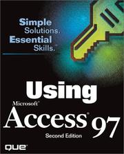 Cover of: Using Microsoft Access 97 by Susan Sales Harkins