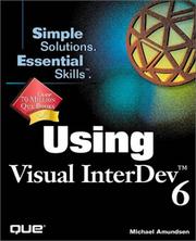 Cover of: Using Visual Interdev 6