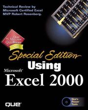Cover of: Using Microsoft Excel 2000