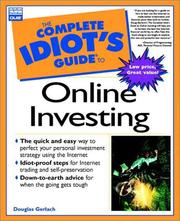 Cover of: The complete idiot's guide to online investing
