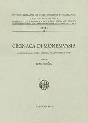 Cover of: Cronaca di Monemvasia ; introduzione, testo critico e note by a cura di Ivan Duičev.