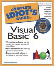 Cover of: The complete idiot's guide to Visual Basic 6