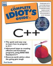 Cover of: complete idiot's guide to C++