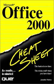 Cover of: Microsoft Office 2000 Cheat Sheet