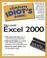 Cover of: The complete idiot's guide to Microsoft Excel 2000