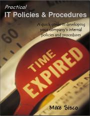 Cover of: Practical IT Policies and Procedures