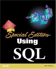 Cover of: Special edition using SQL