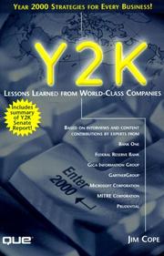 Cover of: Y2K: Lessons Learned from World-Class Companies