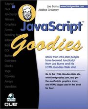Cover of: JavaScript goodies