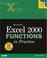Cover of: Microsoft Excel functions in practice