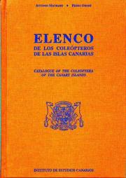 Cover of: Elenco de los coleópteros de las islas Canarias by Antonio Machado Carrillo