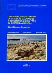 Cover of: Diagnóstico ambiental de las islas Galápagos y propuesta para su gestión ambiental. by Antonio Machado Carrillo