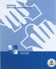 Cover of: Introducing EPA's public involvement policy by 