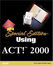 Cover of: Using Act! 2000 by Curtis Knight