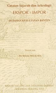 Cover of: Ekspor – Impor Di Zaman Kesultanan Banten
