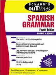 Cover of: Schaum's outline of Spanish grammar