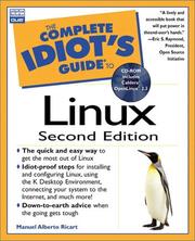 Cover of: The complete idiot's guide to Linux by Manuel Alberto Ricart, Manuel Alberto Ricart