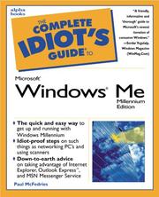 Cover of: Complete Idiot's Guide to Microsoft Windows Millennium