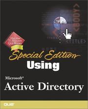 Cover of: Special Edition Using Microsoft Active Directory