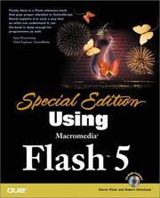 Cover of: Special Edition Using Macromedia Flash 5 (with CD-ROM) by Darrel Plant, Robert Cleveland, PETER SYLVESTER