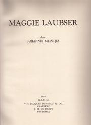 Cover of: Maggie Laubser by Johannes Meintjes
