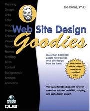 Cover of: Web Site Design Goodies by Joe Burns, internet.com Corporation