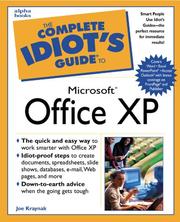 The Complete Idiot's Guide to Microsoft Office XP by Joe Kraynak