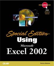 Cover of: Special Edition Using Microsoft Excel 2002 by Patrick Blattner, Bill Bruns, Ken Cook, John Shumate