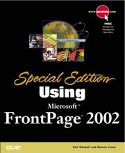 Cover of: Special Edition Using Microsoft FrontPage 2002