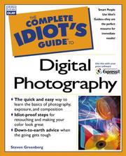 Cover of: The Complete Idiot's Guide to Digital Photography by Steven Greenberg, Steven Greenberg