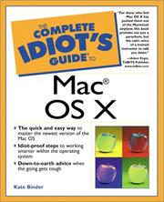 Cover of: Complete Idiot's Guide to Mac OS X