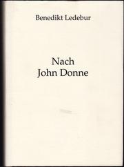 Cover of: Nach John Donne